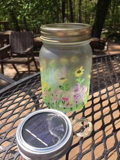 Medium Spring Wildflower Mason Jar