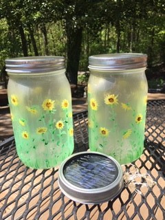 Large Sunflower Jars